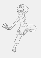 coloriage naruto tenten